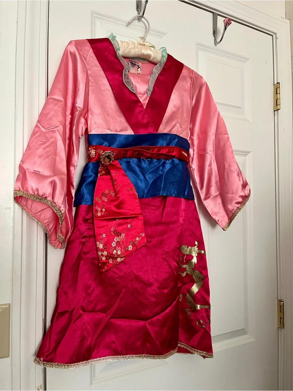 Disney Mulan Pink and Teal Costume Dress